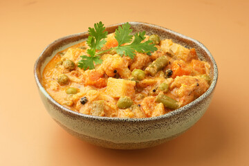 Vegetable Kurma and paratha or malabar parota
