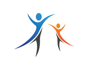 Community people care logo and symbols template