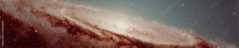 Aufkleber immersive 360-degree celestial map of fantasy space nebula with interstellar clouds and countless st