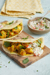 Dosa Pfannkuchen Kartoffeln