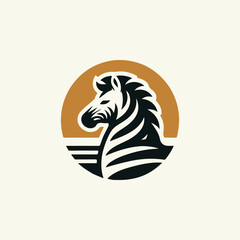 Fototapeta premium Majestic zebra logo