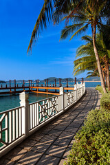 Pier on Hon Tam island,Nha Trang ,province Khan Hoa,Vietnam,VietNam,Asia