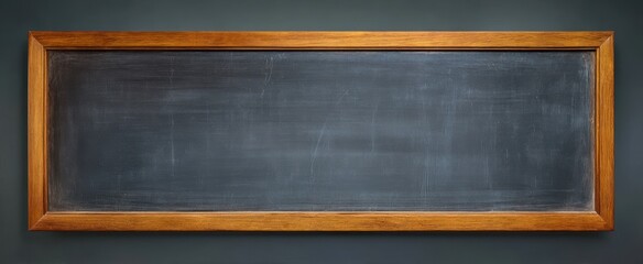 The classic wooden-framed chalkboard ready for creative expressions.