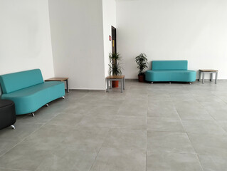 waiting area sofa in colors