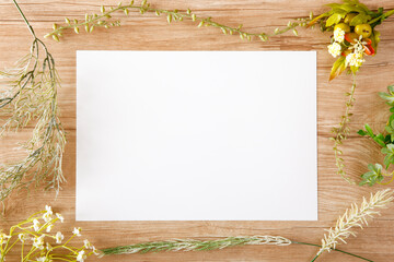 グリーンで作ったフレーム（空間・テキストスペース）