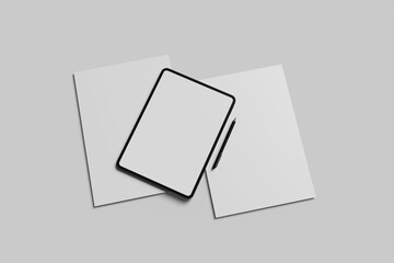 Letterhead and Tablet Mockup
