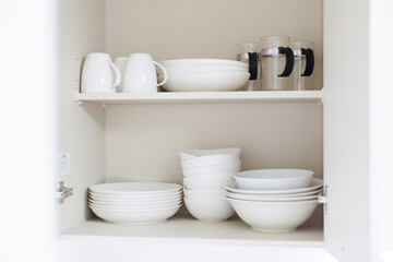 収納された食器類