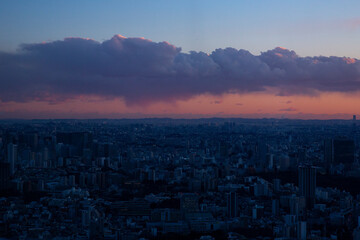 東京・都市部の夕景