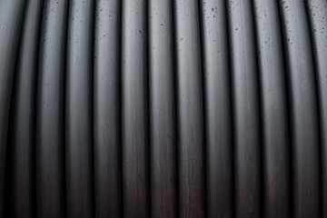 Rolled black plastic agricultural pipe for water irrigation