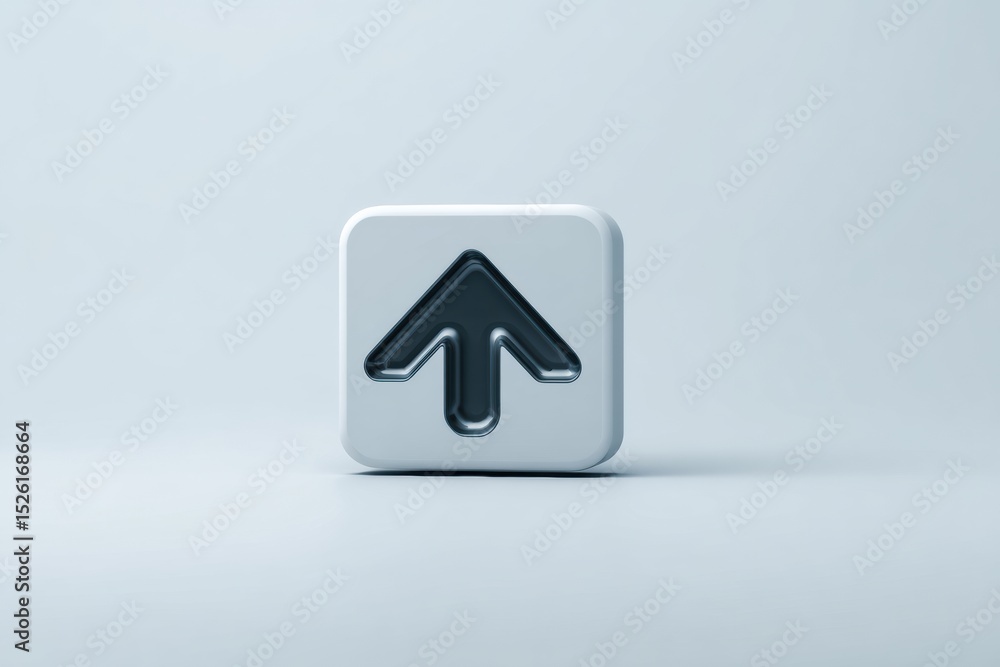 Poster Upload Icon Indicating Failure With a Dynamic Design and an Open Right Side