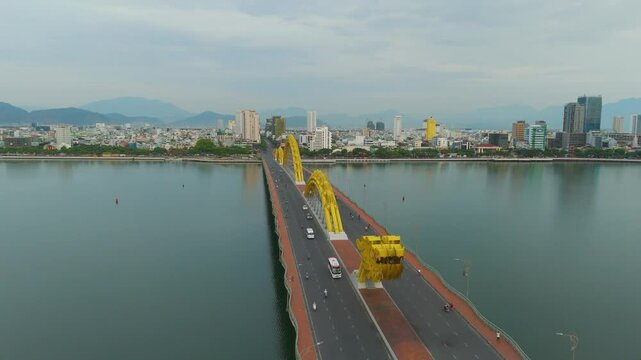 Flycam Dragon Bridge | Danang city - Vietnam
