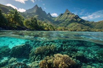 Fototapeta premium Tropical Paradise Underwater View