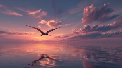 Pterodactyl at Sunset