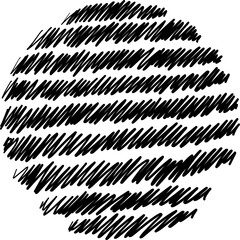 Scribble Circle Hand Drawn Texture