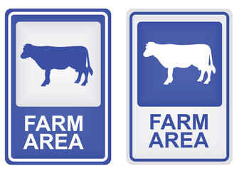 Farm area sign. vector illustration