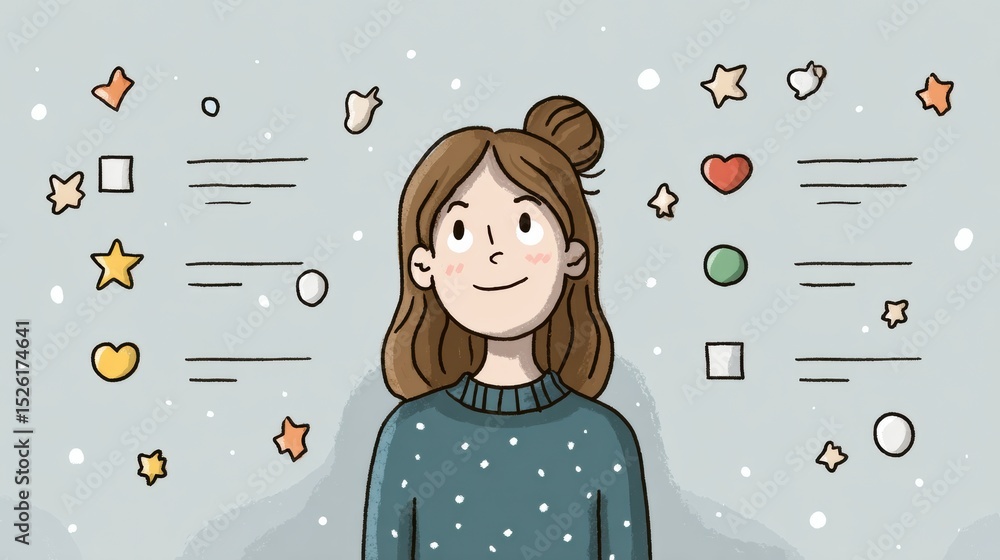Aufkleber Daily Compliments Tracker Infographic Encouraging Self-Appreciation and Positivity Through Engaging Visual Elements and User-Friendly Design