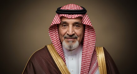 Portrait of a Dignified Saudi Arabian Man