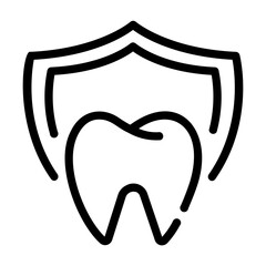 dental insurance Line Icon