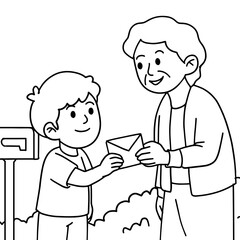 Coloring Book for Kids : Learning to Help Each Other