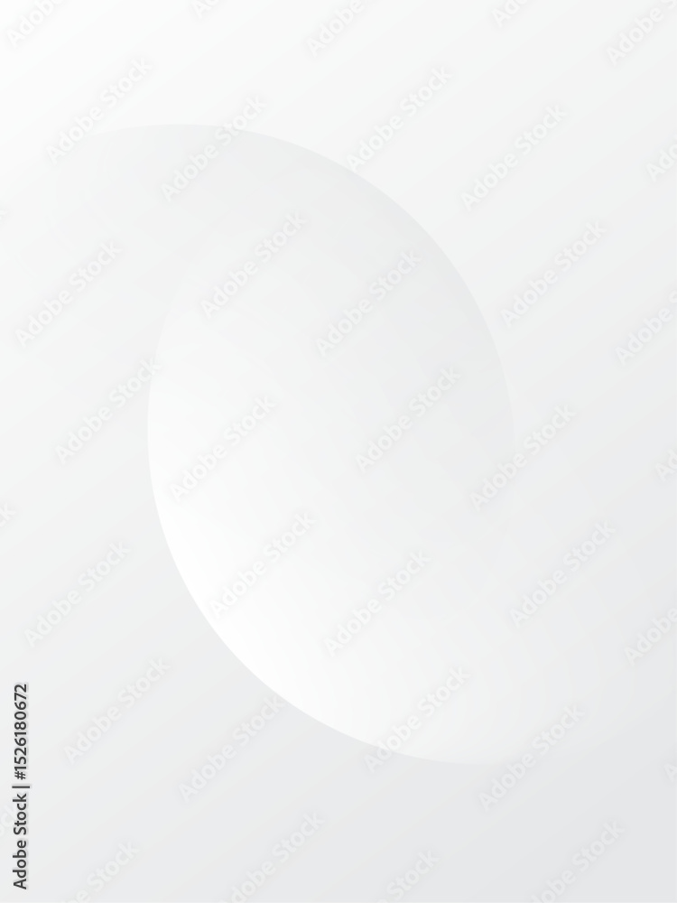 Poster white background vertical. geometric circle design. template layout on screen device.