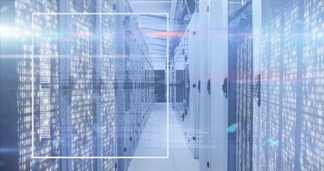 Image of data processing over computer servers