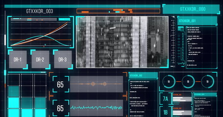 Image of data processing over computer servers