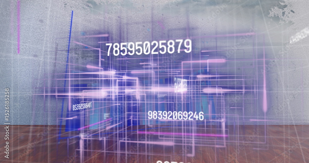 Poster image of data processing over shapes