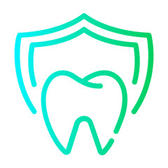 dental insurance Line Gradient Icon