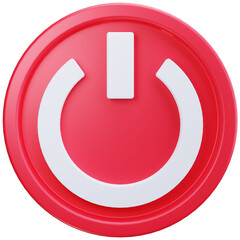 Red Power Button