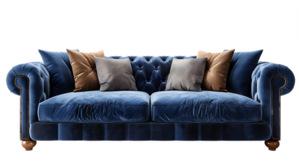 Comfortable padded chairs in living room high resolution picture