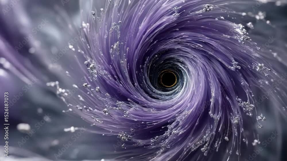 Poster 3d background dynamic dimension swirling purple water vortex on abstract background with bubbles