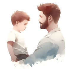 Watercolor Father's Day Clipart, Best dad clipart Bundle, Father and Son PNG, Grandfather I love dad Clipart, Digital Download