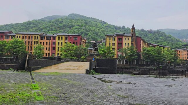 Beautiful View of Lavasa City India stock video 4k