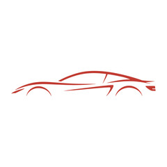 Unique car logo Modern and minimalist vector and abstract logo