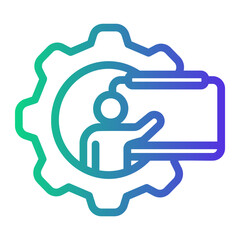 mentorship Line Gradient Icon