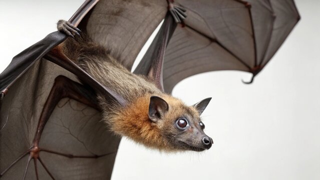 Fruit Bat on studio background