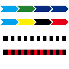 set of vector arrows