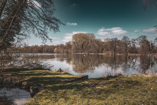 parc de l'Abbaye de Royaumont en France