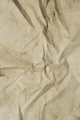 Old paper vintage texture surface for background. Recycle brown paper crumpled texture, Brown color recycled paper texture blank with copy space for text.