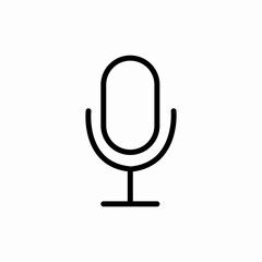 microphone audio record icon vector sign
