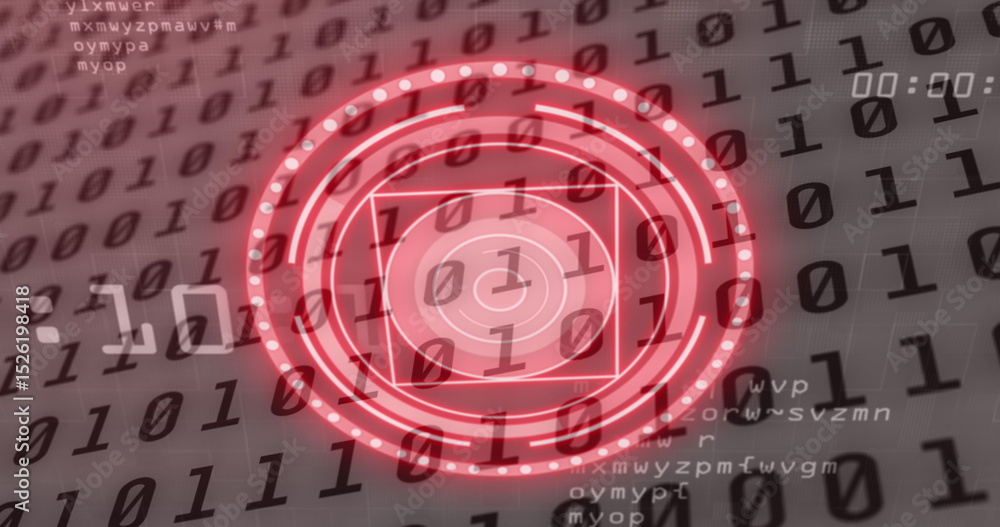 Poster image of scope scanning over data processing
