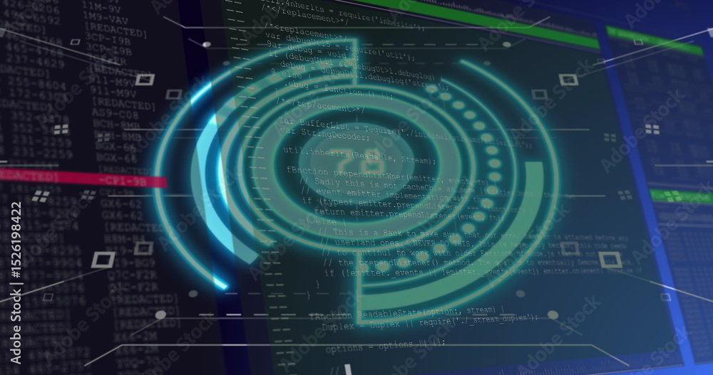 Poster image of scope scanning over data processing