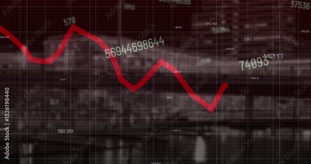 Poster image of data processing over cityscape