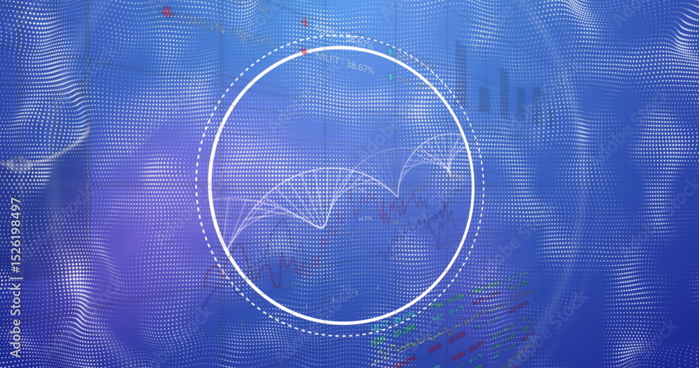 Poster displaying circular graph showing multi-peaked arc and nft 38