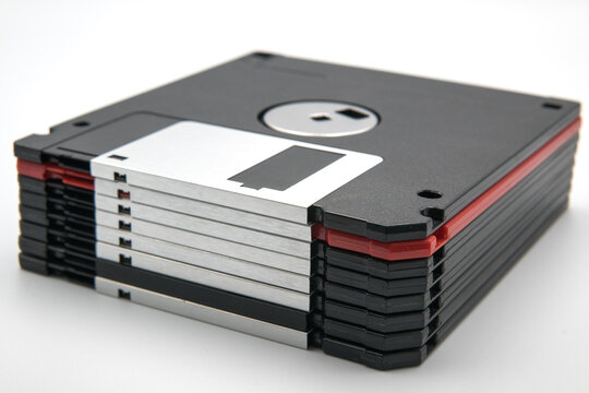 3.5-inch floppy disks are a method of storing data.
