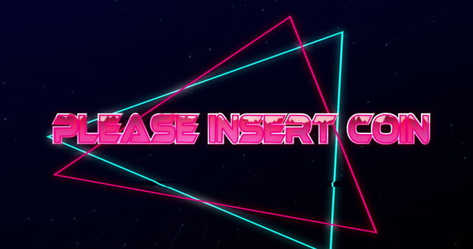 Image of please insert coin text over spots - Powered by Adobe