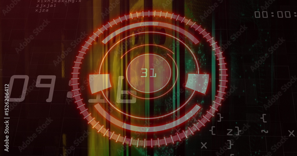 Poster image of scope scanning with data processing over server room