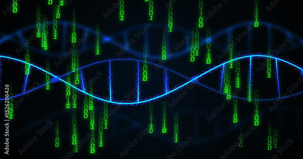 Poster image of data processing over dna strands