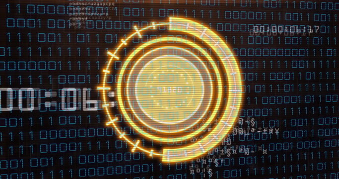 Image of scope scanning over data processing