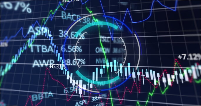 Image of scope and financial data processing over grid